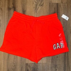 GAP Women's Bright Orange Drawstring Athletic Shorts